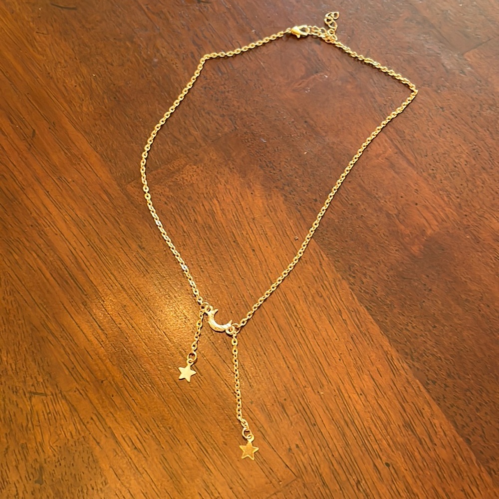 Moon & Stars Night Sky Astronomy Necklace